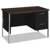Hon Company 34000 Series Right Pedestal Desk, 45 1/4w x 24d x 29 1/2h, Mocha/