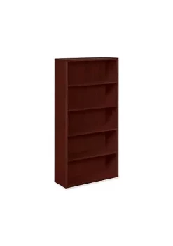 Hon Company 10500 Series Laminate Bookcase, Five-Shelf, 36w x 13-1/8d x 71h, Mahogany