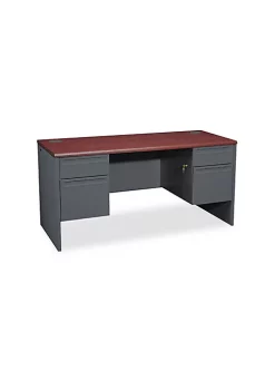 Hon Company 38000 Series Kneespace Credenza, 60w x 24d x 29-1/2h, Mahogany/Charcoal -Hon Company Shop Belk 157