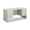 Hon Company 38000 Series Kneespace Credenza, 60w x 24d x 29.5h, Silver Mesh/Light Gray