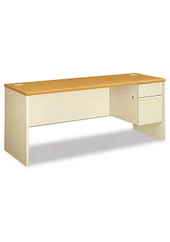 Hon Company 38000 Series Right Pedestal Credenza, 72w x 24d x 29-1/2h, Harvest/Putty -Hon Company Shop Belk 203
