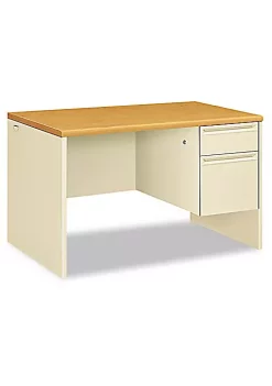 Hon Company 38000 Series Right Pedestal Desk, 48w x 30d x 29-1/2h, Harvest/Putty -Hon Company Shop Belk 209