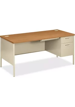 Hon Company Metro Classic Right Pedestal Desk, 66w x 30d, Harvest/Putty -Hon Company Shop Belk 242