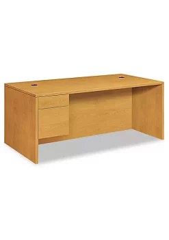 Hon Company 10500 Series Large "L" or "U" 3/4-Height Ped Desk, 72w x 36d, Harvest -Hon Company Shop Belk 251