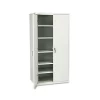 Hon Company Assembled Storage Cabinet, 36w x 24 1/4d x 71 3/4h, Light Gray