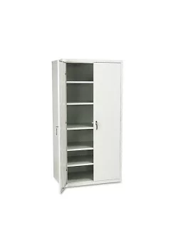 Hon Company Assembled Storage Cabinet, 36w x 24 1/4d x 71 3/4h, Light Gray