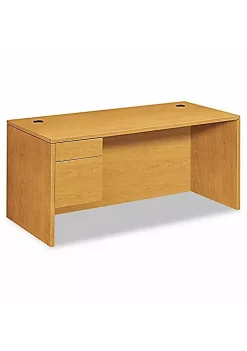 Hon Company 10500 Series 3/4-Height Pedestal Desk, 66 x 30 x 29-1/2, Harvest