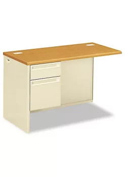 Hon Company 38000 Series Flush Return, Left, 48w x 24d x 29-1/2h, Harvest/Putty -Hon Company Shop Belk 308