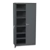 Hon Company Assembled Storage Cabinet, 36w x 18-1/4d x 71-3/4h, Charcoal