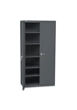 Hon Company Assembled Storage Cabinet, 36w x 18-1/4d x 71-3/4h, Charcoal