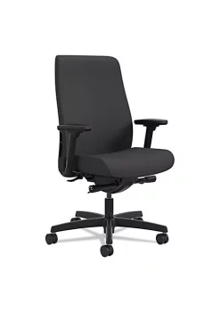 Hon Company Endorse Upholstered Mid-Back Work Chair, Black