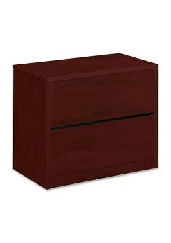 Hon Company 10500 Series Two-Drawer Lateral File, 36w x 20d x 29-1/2h, Mahogany