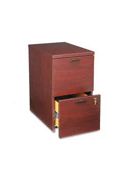 Hon Company 10500 Series File/File Mobile Pedestal, 15.75w x 22.75d x 28h, Mahogany
