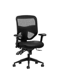 Hon Company Prominent Mesh High-Back Task Chair, Leather, Supports up to 250 lbs.,Seat,Back,Base