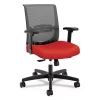 Hon Company Convergence Mid-Back Task Chair, Red/Black, Base: Black