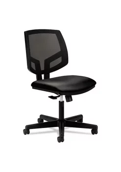 Hon Company Volt Series Mesh Back Leather Task Chair, Black