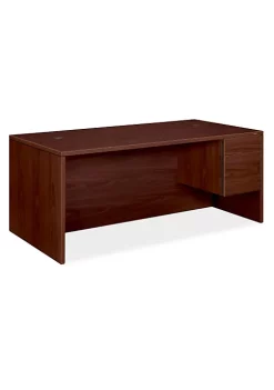 Hon Company 10500 Series Large "L" or "U" Right.75-Height Ped Desk, 72w x 36d, Mahogany -Hon Company Shop Belk 72