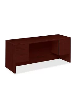 Hon Company 10500 Series Kneespace Credenza With.75-Height Pedestals, 72w x 24d, Mahogany